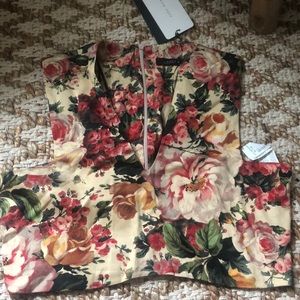 Zara Floral crop top